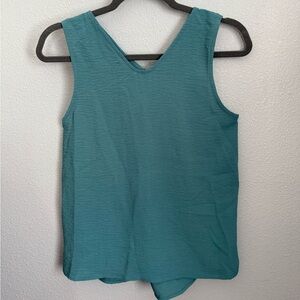 Teal Sleeveless Women's Top